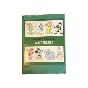 Vintage Golden Press The Wonderful Worlds Of Walt Disney Hardcover Book Set Of 4